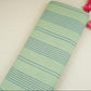 Green Stripes Print Cotton Linen SN-29504