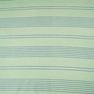Green Stripes Print Cotton Linen SN-29504 - TradeUNO