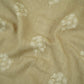 Greige floral embroidery Pure Linen Fabric SN-31144