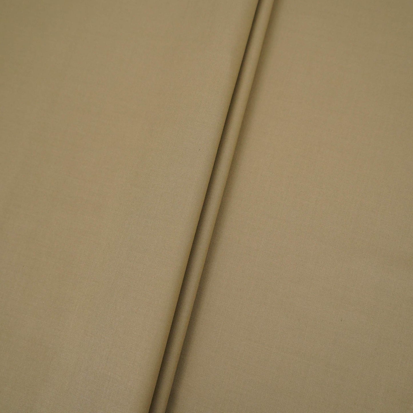 Khaki Solid Suiting Fabric ASMI-31273