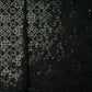 Black Geometrical Sequins Embroidery Georgette Fabric 15539