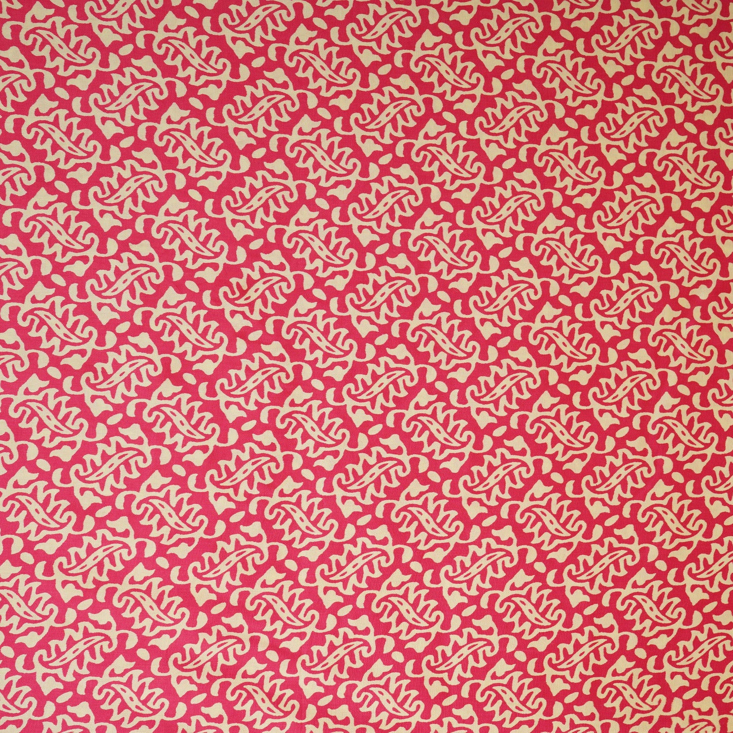 Magenta Pink Bagru Print Modal Satin SN-29497