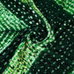 Dark Green Shibori Lehriya Bandhani Modal Silk Fabric BK-32709
