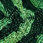Dark Green Shibori Lehriya Bandhani Modal Silk Fabric BK-32709
