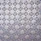 Smoke Grey Geometrical Sequins Embroidery Georgette Fabric 15540