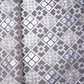 Smoke Grey Geometrical Sequins Embroidery Georgette Fabric 15540