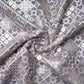 Smoke Grey Geometrical Sequins Embroidery Georgette Fabric 15540