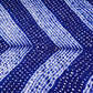 Royal Blue Shibori Lehriya Bandhani Modal Silk Fabric BK-32711
