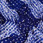 Royal Blue Shibori Lehriya Bandhani Modal Silk Fabric BK-32711