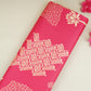 Magenta Pink Floral Block Print Modal Satin SN-29522