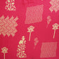 Magenta Pink Floral Block Print Modal Satin SN-29522