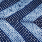 Navy Blue Shibori Lehriya Bandhani Modal Silk Fabric BK-32705
