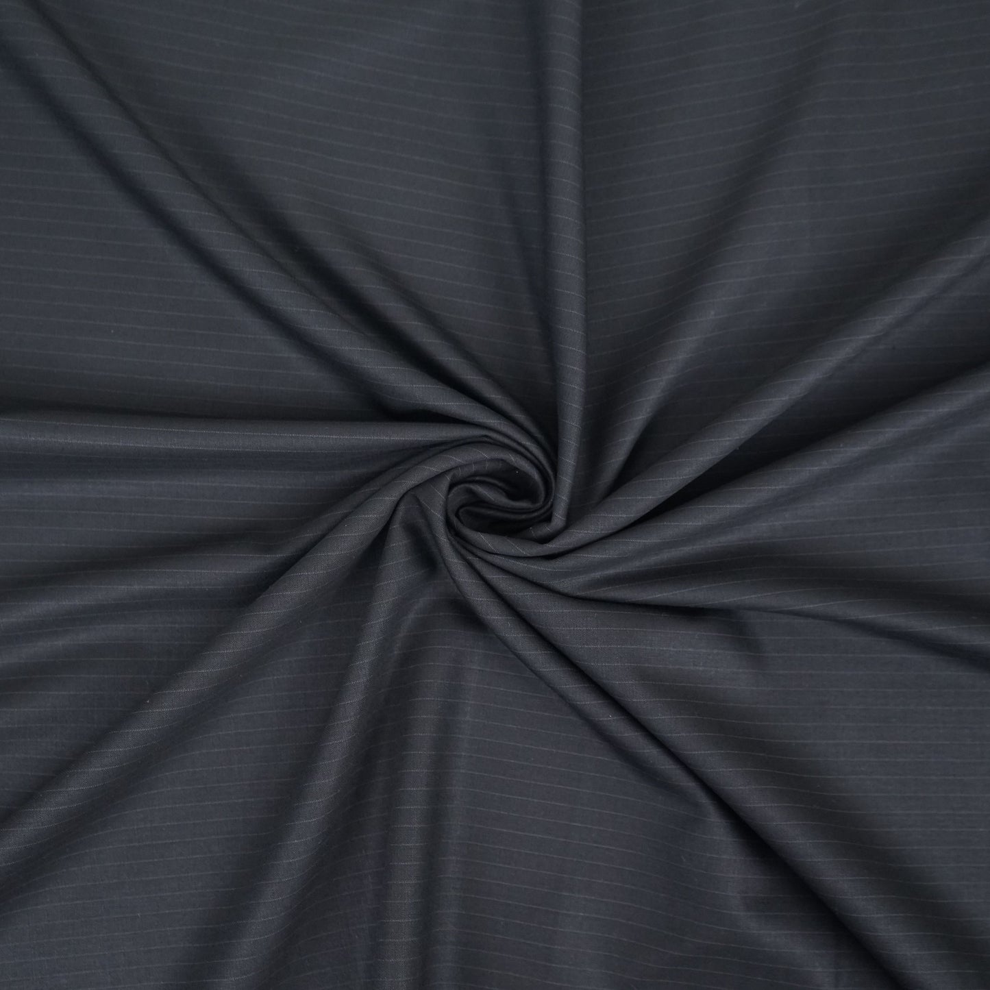 Black Pin Stripes Suiting Fabric ASMI-31281
