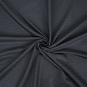 Black Pin Stripes Suiting Fabric ASMI-31281 - TradeUNO
