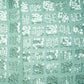 Mint Green Geometrical Sequence Embroidery Georgette Fabric 16213