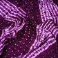 Wine Shibori Lehriya Bandhani Modal Silk Fabric BK-32712