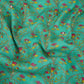 Turquoise Blue Floral Cutdana Mul Chanderi Fabric VF-30643
