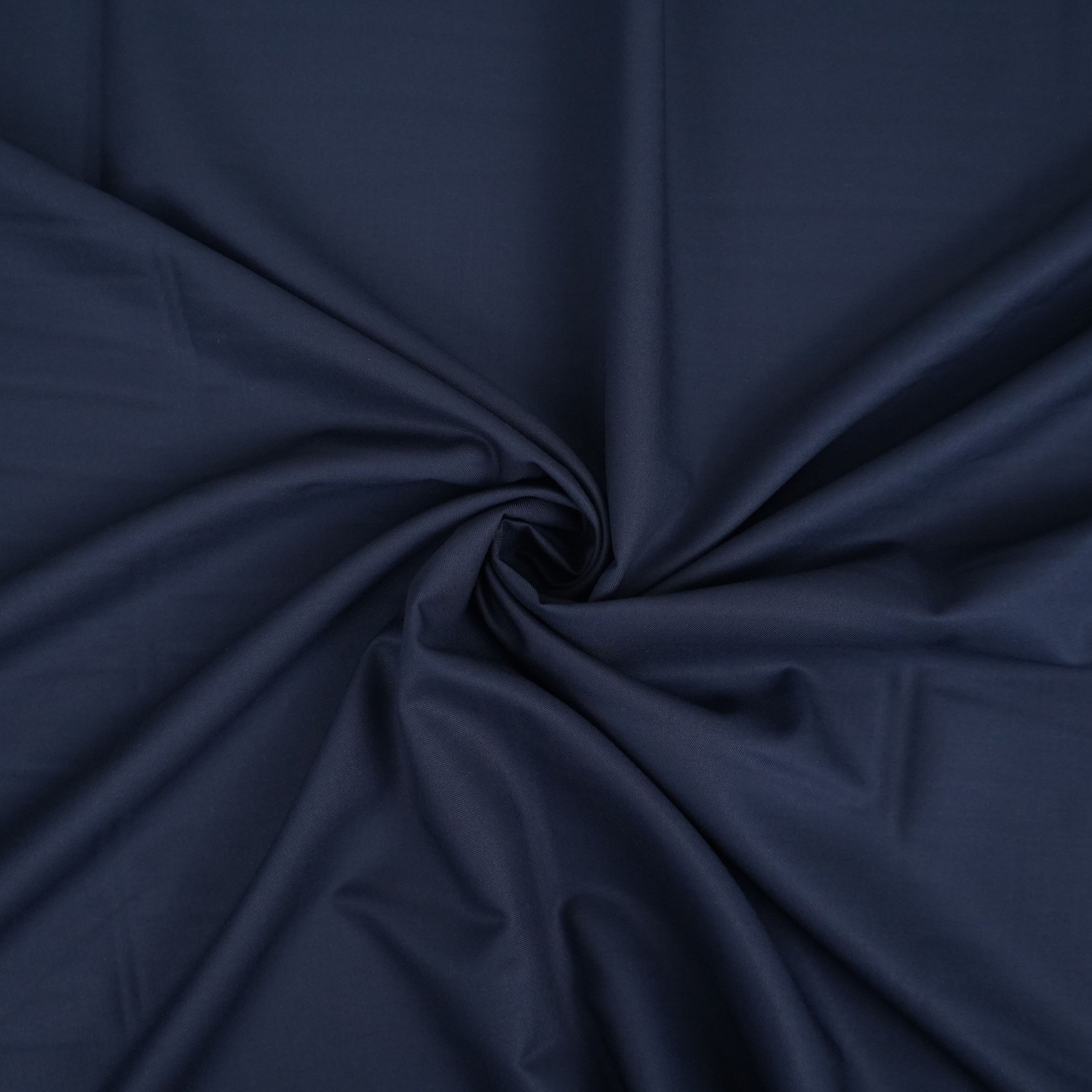 Navy Blue Solid Suiting Fabric ASMI-31275 - TradeUNO