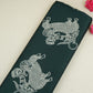 Dark Green Gond art Print Modal Satin SN-29516