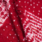 Maroon Shibori Lehriya Bandhani Modal Silk Fabric BK-32706