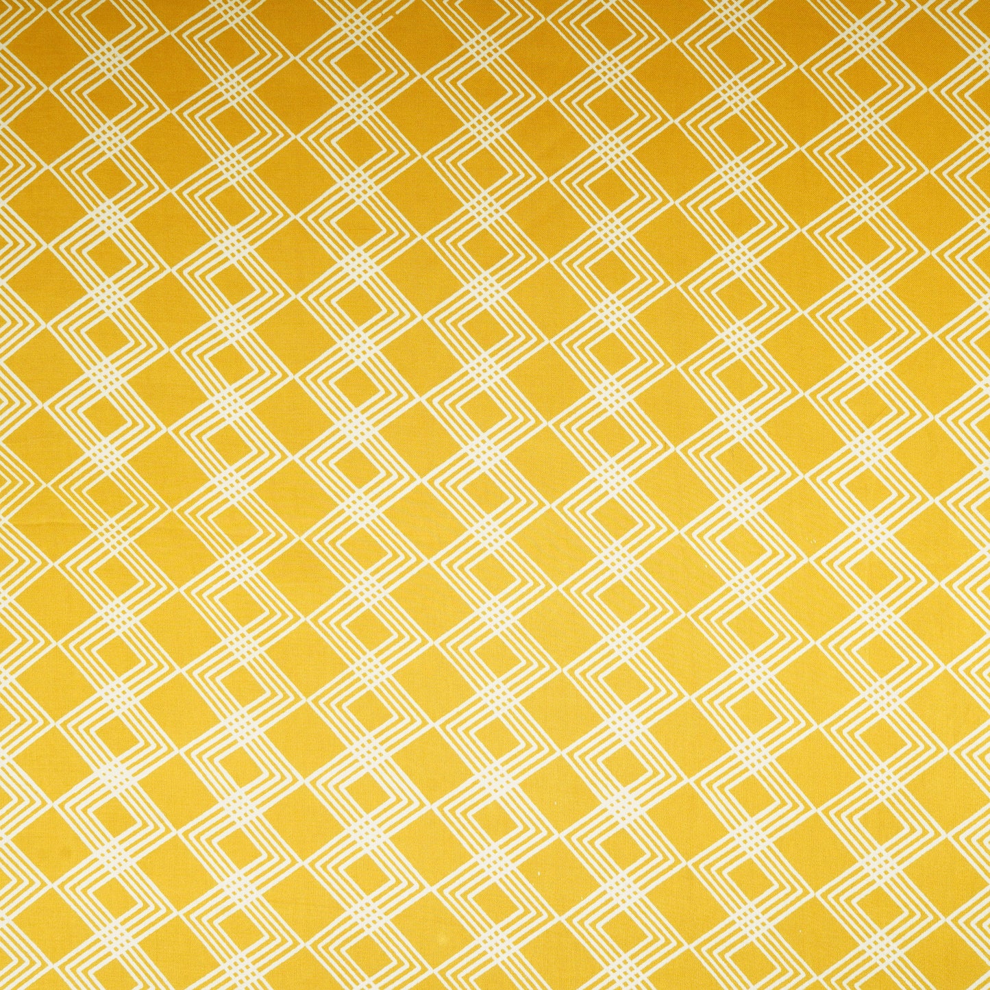 Yellow Geomatrical Print Modal Satin SN-29514