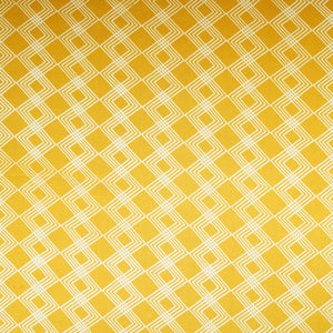 Yellow Geomatrical Print Modal Satin SN-29514 - TradeUNO
