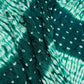 Teal Green Shibori Lehriya Bandhani Modal Silk Fabric BK-32704