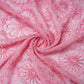 Premium Dark Pink Floral CutDana Embroidery Georgette Fabric