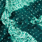 Teal Green Shibori Lehriya Bandhani Modal Silk Fabric BK-32704