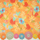 Peach 3D Floral Embroidery Mul Chanderi Fabric VF-30648