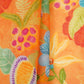 Peach 3D Floral Embroidery Mul Chanderi Fabric VF-30648