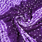 Purple Shibori Lehriya Bandhani Modal Silk Fabric BK-32713