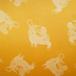 Mustard Gond art Print Modal Satin SN-29518 - TradeUNO