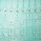 Premium Sky Blue Floral Sequins Embroidery Georgette Fabric