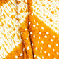 Mustard Shibori Lehriya Bandhani Modal Silk Fabric BK-32707