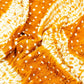 Mustard Shibori Lehriya Bandhani Modal Silk Fabric BK-32707