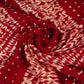 Red Shibori Lehriya Bandhani Modal Silk Fabric BK-32710