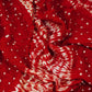 Red Shibori Lehriya Bandhani Modal Silk Fabric BK-32710