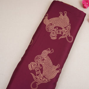 Wine Gond art Print Modal Satin SN-29519 - TradeUNO