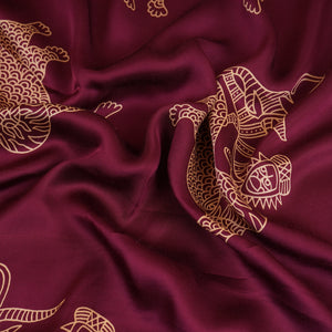 Wine Gond art Print Modal Satin SN-29519 - TradeUNO