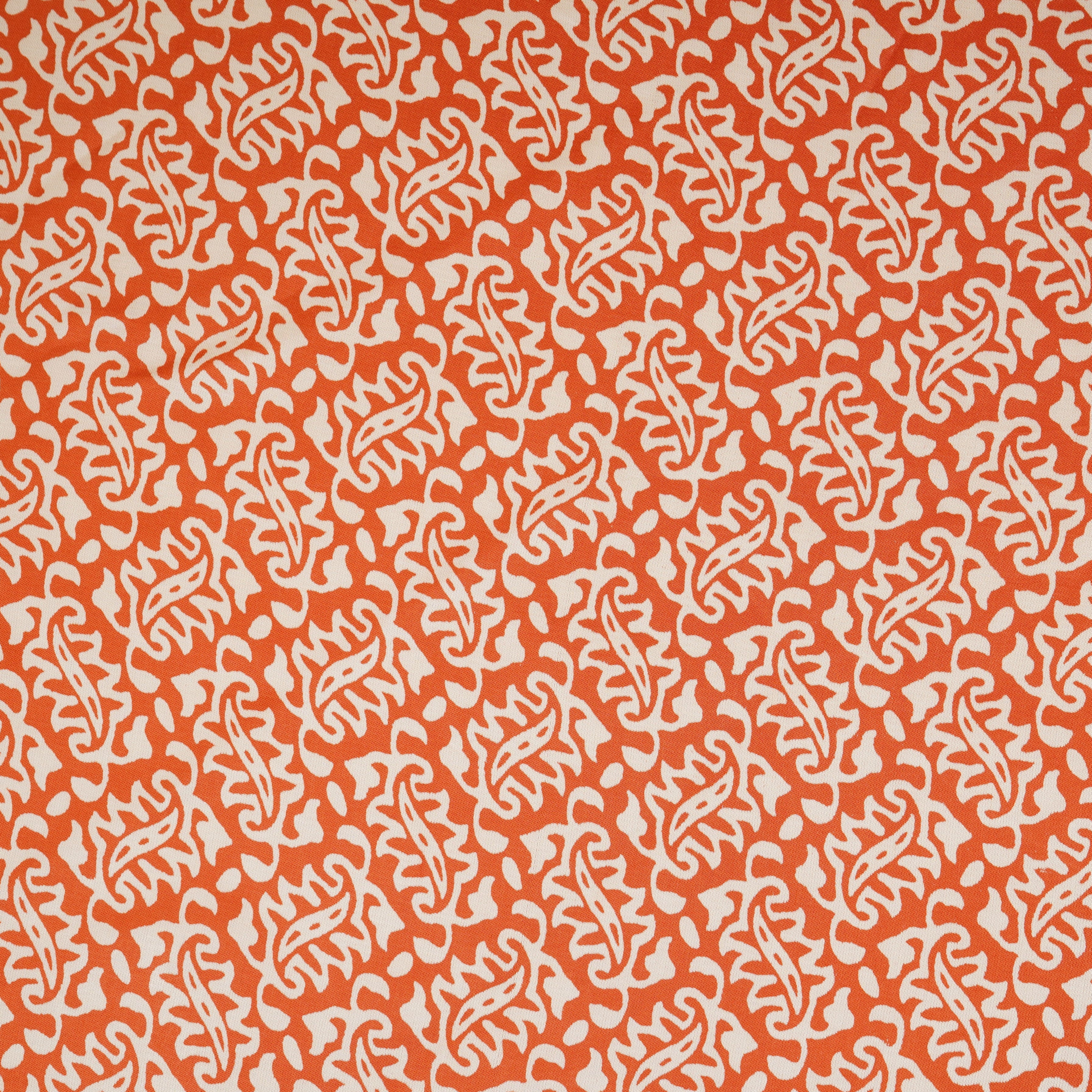 Orange Bagru Print Modal Satin SN-29498 - TradeUNO