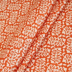 Orange Bagru Print Modal Satin SN-29498 - TradeUNO
