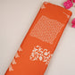 Orange Floral Block Print Modal Satin SN-29520