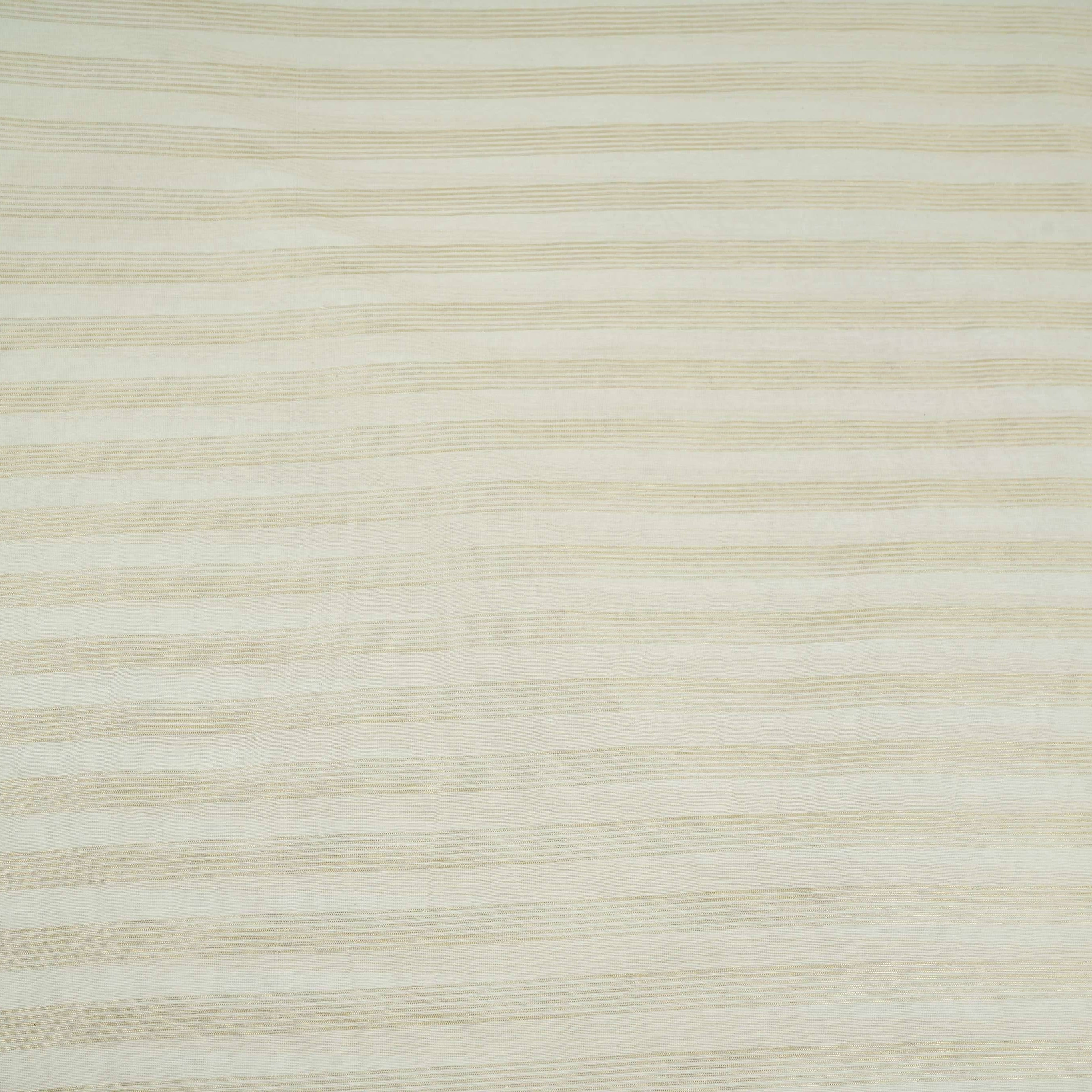 White Dyeable Golden Stripes Tissue Fabric AC-32450