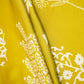 Parrot Green Floral Block Print Modal Satin SN-29521