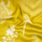 Parrot Green Floral Block Print Modal Satin SN-29521
