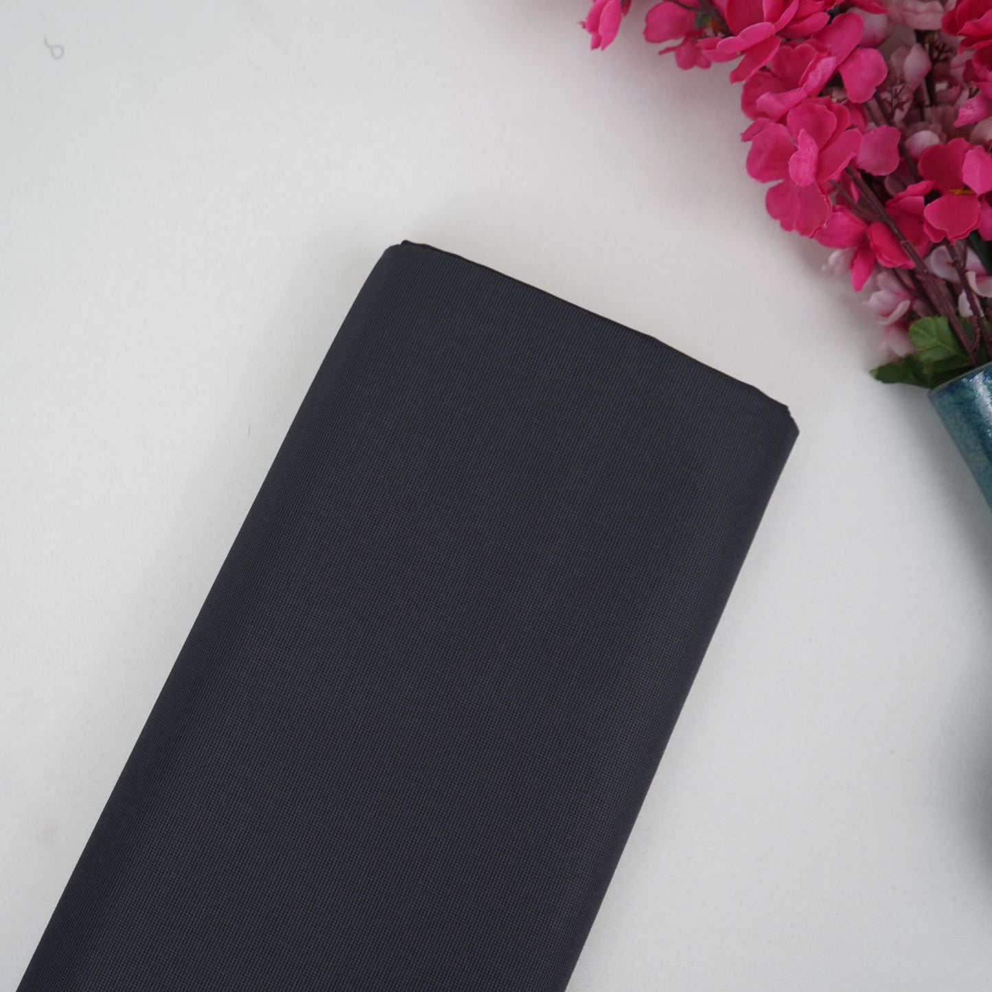 Dark Grey Solid Suiting Fabric ASMI-31300