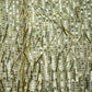 Golden 3D Hanging Tassles Power Net Fabric 18798