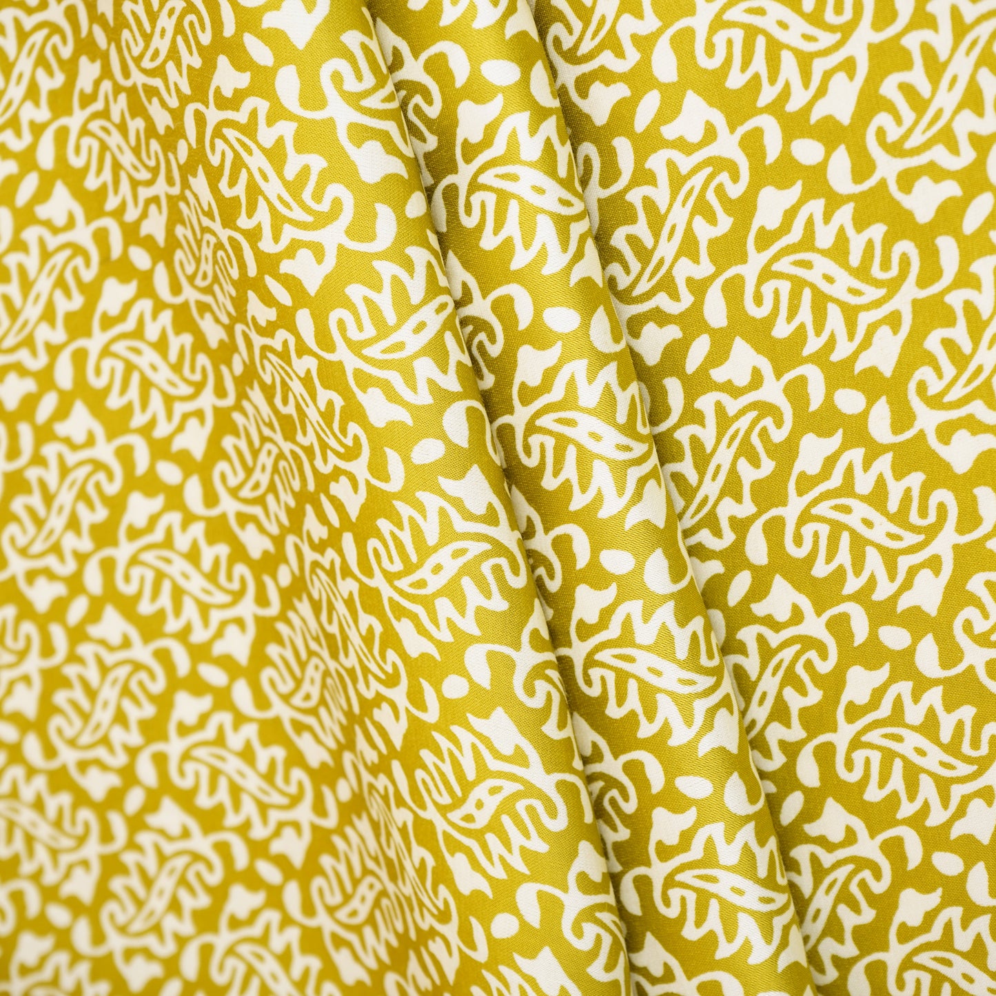 Parrot Green Bagru Print Modal Satin SN-29496