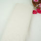 Off White Dyeable Silver Stripes Tissue Fabric AC-32446